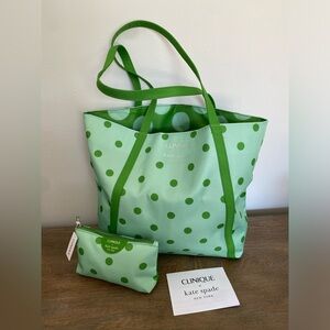 Clinique x Kate Spade Tote Bag and Makeup Bag